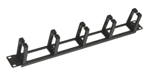 ARMADIO RACK RACCOGLICAVI 19 5 ANELLI NERO IN METALLO